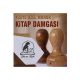 kaşematik K 199 Kitap Okuyan Tesettürlü Kadın Kitap Mührü