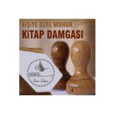 kaşematik K 232 Osmanlı Tuğrası Kişiye Özel Ahşap Kitap Damgası Ex Libris Kitap Mührü