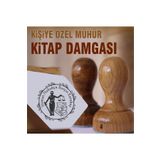 kaşematik K 296 Themis Kişiye Özel Ahşap Kitap Damgası Ex Libris Kitap Mührü