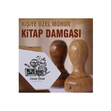 kaşematik K66 Kitap Okuyan Sevimli Kedi Kitap Mührü
