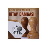 kaşematik Y1 Ağaç Altında Sevgilisine Çiçek Veren Adam Tasarımlı Kitap Mührü