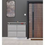 Kaser 2+2 Kilitli Metal Ayakkabılık - Gri