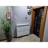 Kaser 2+2 Yatay Raflı Metal Ayakkabılık - Beyaz