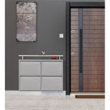 Kaser Metal 2+2 Li Metal Ayakkabılık Gri