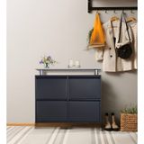 Kaser Metal 2+2'li Metal Ayakkabılık Antrasit