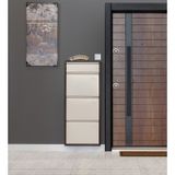 Kaser Metal 3'Lü Ekstra Metal Ayakkabılık (548177881) Kahverengi