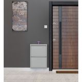 KASER METAL Ayakkabılık 2'li Gri