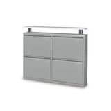 Kaser Metal Gri Ayakkabılık 2+2