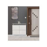KASER METAL Kaser Beyaz 2+2 Metal Ayakkabılık
