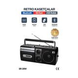 Kasetçalar Teyp Bluetooth Hoparlör Usb Sd Kart Özellikli Aux Bağlantılı Yeni Nesil Antenli Retro
