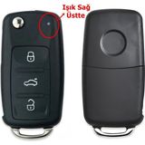 Kasey Seat Leon Ibiza Toledo Altea Uyumlu Uds Anahtar Kabı Kumanda Kabı Oto Anahtarlık Pimli Logolu