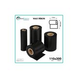 KASHA BARKOD DEPOSU® 110x300 Wax Ribon 100F Barkod Yazıcı Kağıt Etiket Ribonu