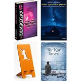Kashna Kitap Ağacı Sen Şimdi Gidecen Ya Cehennemin Dibine Git - Erdal Demirkıran + Kuzey Işıklarının Şarkısı + Telefon Tutucu + Bir Kar Tanesi