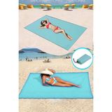 KAŞIKBEY Beach Cover Plaj Piknik Örtüsü Katlanır Kamp Çadırı Gölgelik Güneşlik Tente Branda Piknik Örtüsü 150X150CM - Mavi