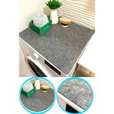 KAŞIKBEY Çamaşır Makinesi Örtüsü Keçe Mat Banyo Makine Üstü Pad 50*60 Cm Gri