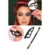 KAŞIKBEY Göz Makyaj Asistanı Profesyonel Özel Far Fırçası Eyeliner Göz Farı Araçları, Göz Makyaj Şablonu