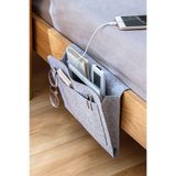 KAŞIKBEY Yatak Baş Ucu Organizer Düzenleyici Telefon Tablet Organizer, Kumandalık, Yatak Ve Koltuk Kenarı Düzenleyici