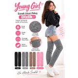 KAŞIKBEY Young Girl Genç Kız Peluş Uzun Esnek Dizlik Şık Kışlık Sıcak Tutan Dizlik Bacak Koruyucu Peluş Diz Bacak Isıtı