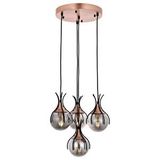 Kasım Modern Avize E27 48w 40cm Metal Siyah Avonni-av-1766-4t-bsy Boyalı