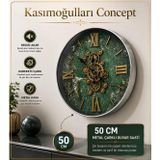 Kasımoğulları Concept 50 cm Metal Hareketli Çarklı Duvar Saati kc02