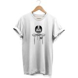 Kask Baskılı T-Shirt - 2XL - Beyaz