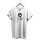 Kask Baskılı T-Shirt - XL - Beyaz
