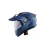 Kask Çene Açılır Vizörlü 165 Ece Belgeli - Metalik Mavi Mavi