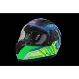 Kask Cocuk Sway 815K Gloss Alıen Blue/Green Full Face
