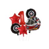 Kask Folyolu Yaş Rakam Balon Set, 1 3456564365464