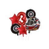 Kask Folyolu Yaş Rakam Balon Set, 3 4363534634643