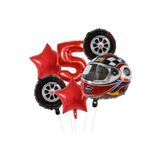 Kask Folyolu Yaş Rakam Balon Set, 5 543456346346