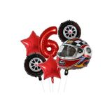 Kask Folyolu Yaş Rakam Balon Set, 6 346673463466