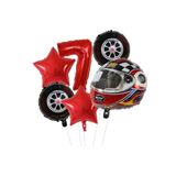 Kask Folyolu Yaş Rakam Balon Set, 7 464334464364