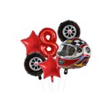 Kask Folyolu Yaş Rakam Balon Set, 8 546346546544346
