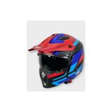 Kask Fullface X1 Seul Track Sway Siyah-Kırmızı-Mavi M - Siyah - Kırmızı - Mavi