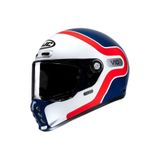 Kask Hjc V10 Grape Mc21 Mavı Beyaz