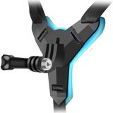 Kask Kamera Çene Tutucu Komple - Mavi