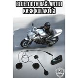 Kask Kulaklığı Motosiklet Intercom Interkom Dinleme Konuşma Özellikli Su Geçirmez