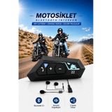 Kask Kulaklık Intercom Motorsiklet Kulaklığı Bt-22 5.0 Bluetooth