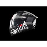 Kask Mt Atom 2 Strange B2 Çene Açılır Siyah/Beyaz