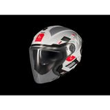 Kask mt Cosmo Sv Silence A2 Gloss Gümüş Gözlüklü - XL - Gümüş Gri