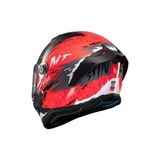 Kask mt Stınger Ardent C5 Mat Siyah/kırmızı - L - Mat Siyah - Kırmızı