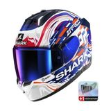 Kask Shark Skwal I3 Replıca Zarco Gp Kapalı - M - Beyaz - Mavi