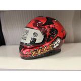 Kask Shıro Katana Sv Psyco Turuncu/bordo - 2XL