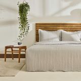 Kaşmir Home Amelia Çift Kişilik Yatak Örtüsü Takımı Gri - 230 x 240 cm