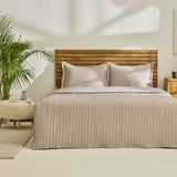 Kaşmir Home Amelia Tek Kişilik Yatak Örtüsü Takımı Bej - 170 x 240 cm