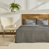 Kaşmir Home Arven Çift Kişilik Yatak Örtüsü Takımı Antrasit - 230 x 240 cm