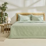 Kaşmir Home Elza Çift Kişilik Yatak Örtüsü Takımı Adaçayı - 230 x 240 cm
