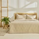 Kaşmir Home Elza Çift Kişilik Yatak Örtüsü Takımı Bej - 230 x 240 cm