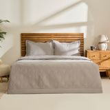 Kaşmir Home Elza Çift Kişilik Yatak Örtüsü Takımı Gri - 230 x 240 cm
